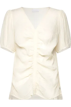 Coster Copenhagen Blouse With Ruching Cream