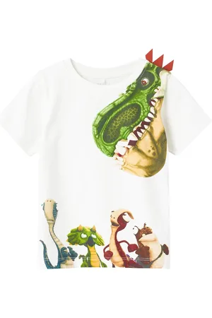 NAME IT Nmmmik Gigantosaurus Ss Top Vde White