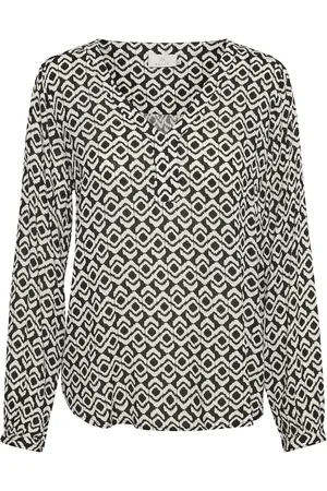 Kaffe Kaamber Blouse Ls Printed Black