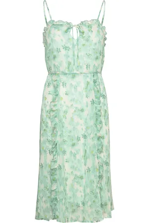Rosemunde Recycled Chiffon Strap Dress Green
