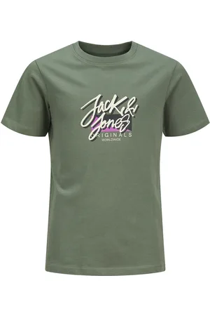 JACK & JONES Jortampa Fastrunner1 Tee Ss Crewneck Jnr Khaki Jack & J S