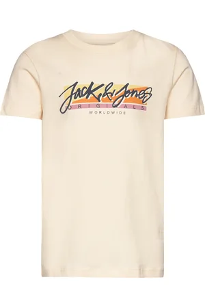 JACK & JONES Jortampa Fastrunner1 Tee Ss Crewneck Jnr Cream Jack & J S