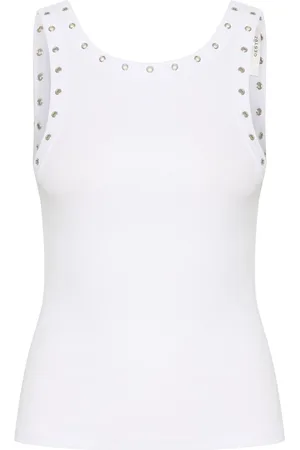 Gestuz Drewgz Eyelet Tank Top White
