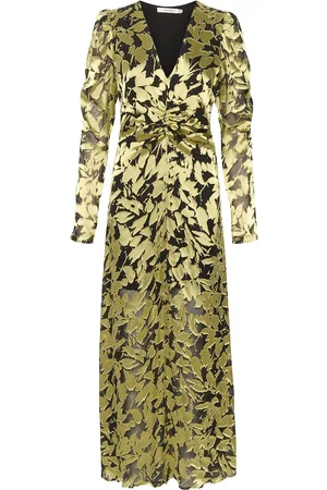 Gestuz Sikuragz P Silk Maxi Dress Gold