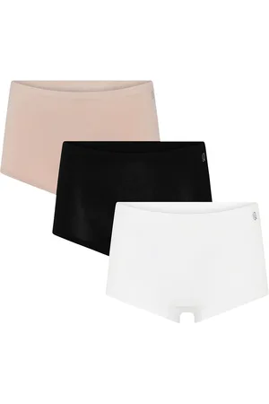 URBAN QUEST 3-Pack Women Bamboo Shorts Brief White