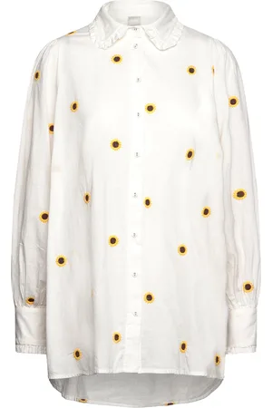 Y.A.S Heart Ls Long Shirt White