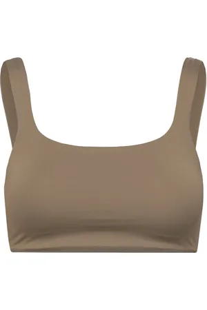 Casall Square Neck Bikini Top Brown