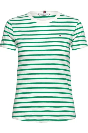 Tommy Hilfiger 1985 Slim Slub C-Nk Ss Green