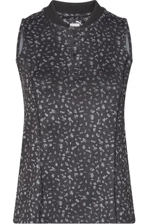 PUMA W Leopard Sl Pique Range Top Black