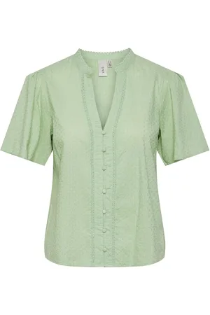 Y.A.S Tia Ss Top S. Noos Green