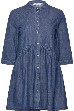 ONLY Onlchicago 3/4 Sl Dnm Dress Bjbox Blue