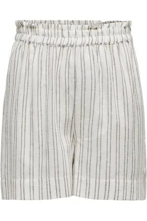 ONLY Onltokyo Life Lin Bl Str Shorts Pnt White