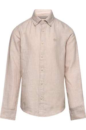 JACK & JONES Jprccmaze Linen Shirt L/S Jnr Beige Jack & J S