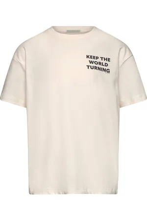 TOM TAILOR Over Printed T-Shirt Cream