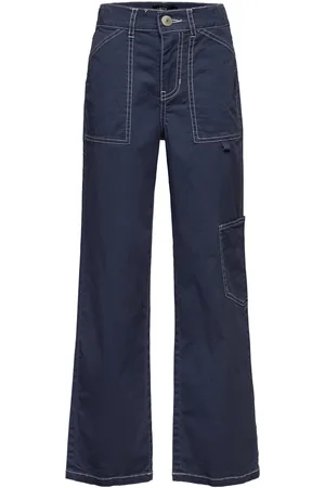 LMTD Nlmsuni Twi Loose Worker Pant Blue