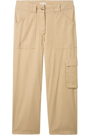 TOM TAILOR Pants With Utility Details Beige