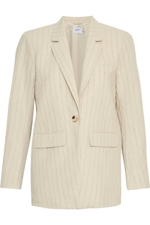 MSCH Mschjonalyn Slit Blazer Stp Beige