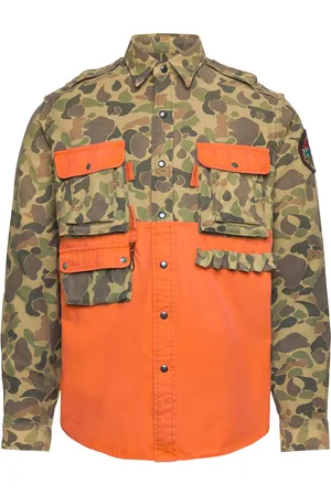 Ralph Lauren Classic Fit Camo Utility Shirt Khaki
