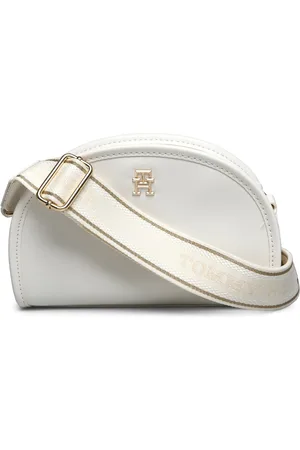 Tommy Hilfiger Th Monotype Half Moon Camera Bag White