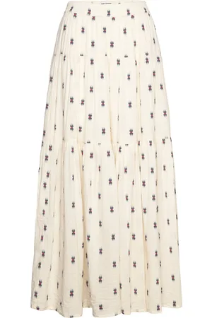 Lollys Laundry Sunsetll Maxi Skirt Cream