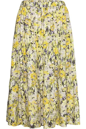 Lollys Laundry Morningll Midi Skirt Yellow