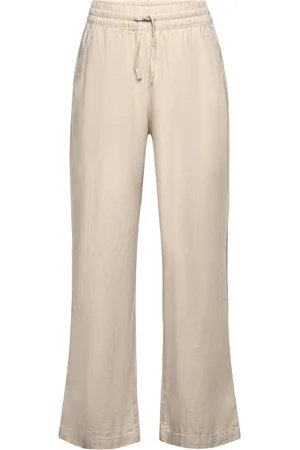 Lindex Trousers Linen Beige