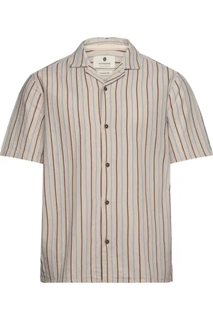 Anerkjendt Akleon S/S Structure Shirt Beige