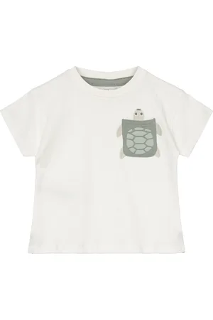 MANGO Chest-Pocket Printed T-Shirt White