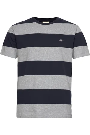 GANT Bar Stripe Ss T-Shirt Grey