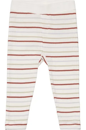 FIXONI Pants Rib Patterned