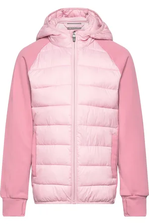 Color Kids Hybrid Fleece Jacket W. Hood Pink
