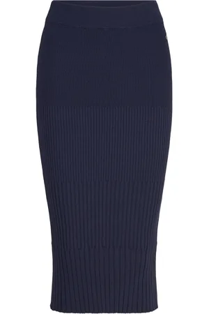 Tamaris Cecina Rib Knit Skirt Navy