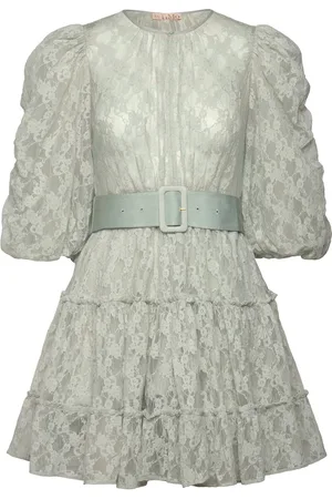 by Ti Mo Lace Mini Dress Green