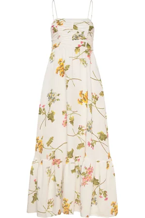 by Ti Mo Linen Strap Dress White