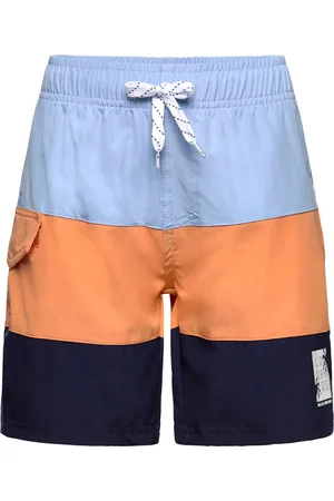 Color Kids Swim Long Shorts, Colorblock Patterned