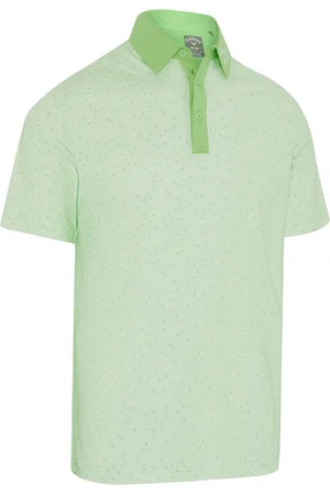 Callaway Trademark All Over Chev Polo Green