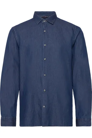 French Connection Long Sleeve Denim Shirt Blue