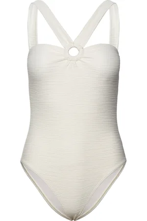 By Malina Wilma Ring Front Swimsuit White
