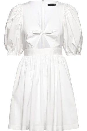 ROTATE Puff Sleeve Mini Dress White
