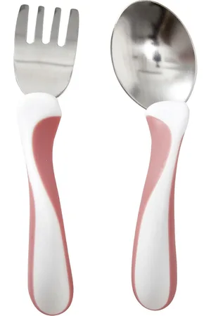 Bambino My First! Fork & Spoon Pink
