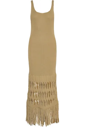 Les Coyotes de Paris Knitted Long Dress Khaki