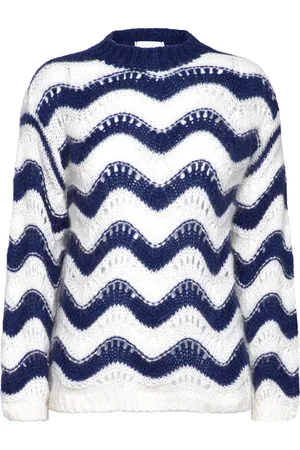 Noella Panama Knit Jumper Navy