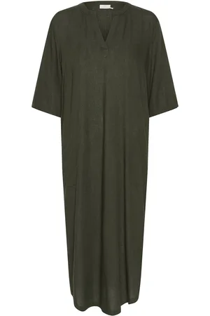Kaffe Kamilia Kaftan Dress Khaki