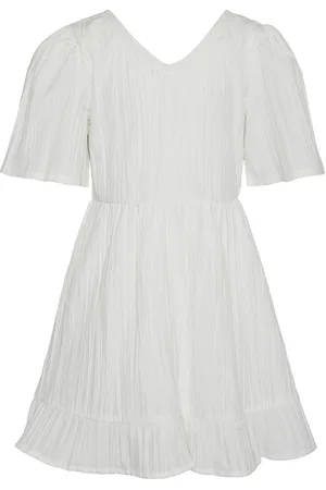 VERO MODA Vmsui Ss Short Dress Wvn Girl White
