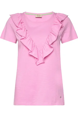 Mos Mosh Mmlobo O-Ss Flounce Tee Pink