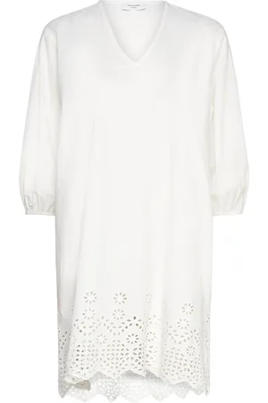Rosemunde Cotton Dress W/ Embroidery White