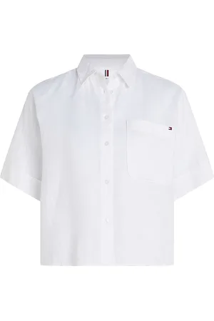 Tommy Hilfiger Linen Ss Shirt White