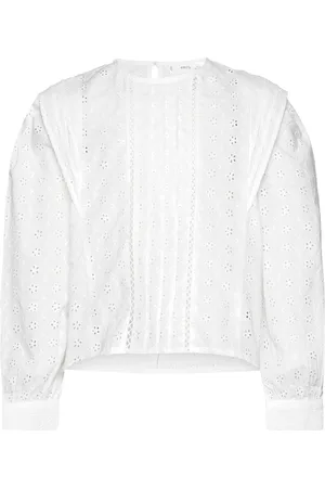 MANGO Floral Embroidery Blouse
