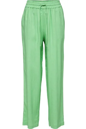 SELECTED Slfviva-Gulia Mw Long Linen Pant Green