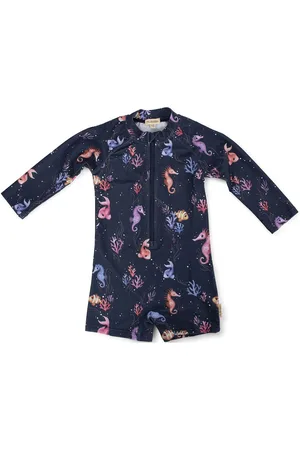 Filibabba Villads – Uv-Dragt Ls 3-4 År – Rainbow Reef Navy